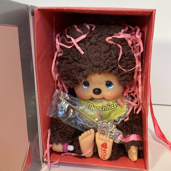 Monchhichi 40th Anniversary Collection Doll Boy Plush Toy Sekiguchi Japan New - Picture 14 of 14